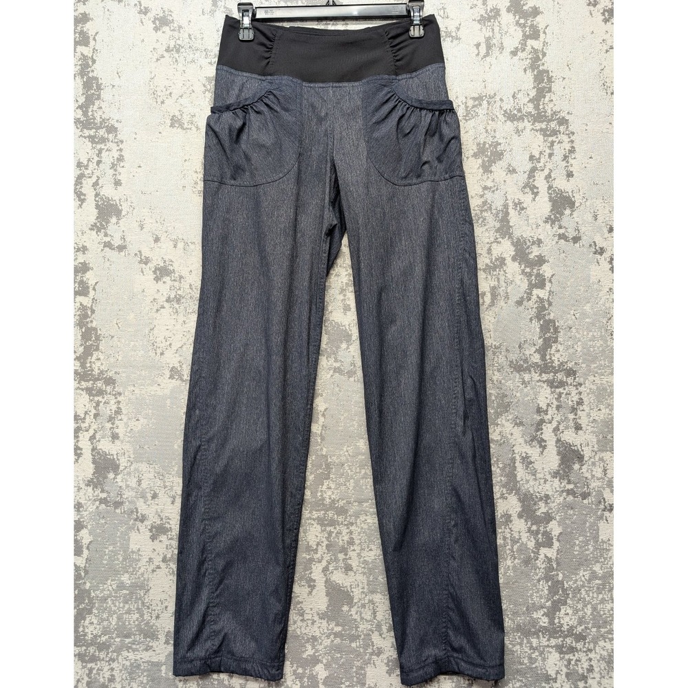 PrAna Women's Summit Pants Small 4-6 Nautical Heather Flat‎ Front 32"L EUC